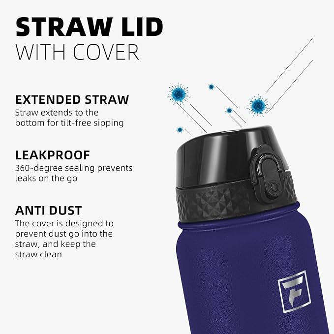 Fanhaw 20 oz Insulated Stainless Steel Water Bottle - Image 4