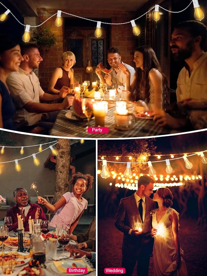DAMAING Outdoor String Lights 75FT Waterproof Patio Lights - Image 6