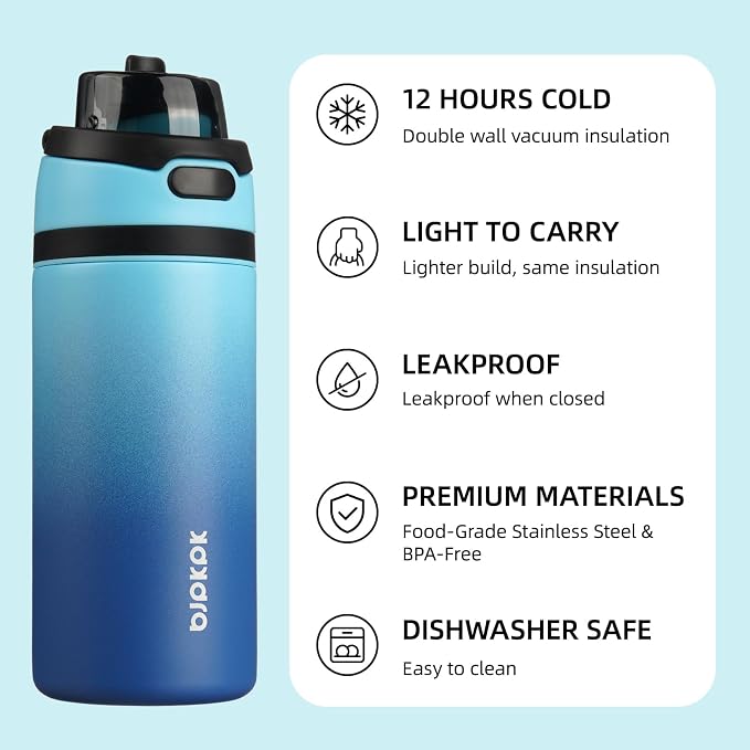 BJPKPK 17oz Insulated Water Bottle - Image 3