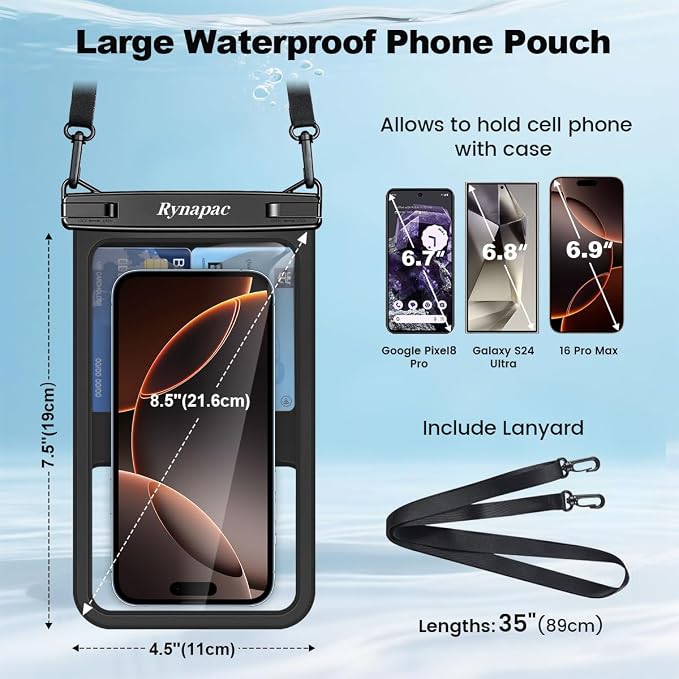 Rynapac [Up to 8.5" Waterproof Phone Pouch - Image 6