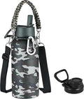 KXIAOCHEN Insulated Water Bottle, Stainless Steel Water Bottle, 2 Lids by KXIAOCHEN