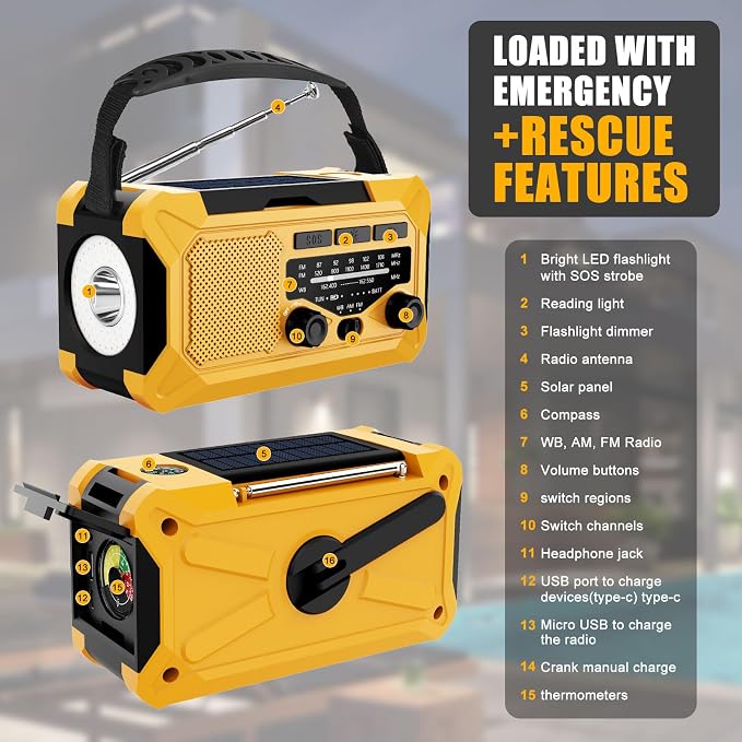 Emergency Hand Crank Radio - Image 7
