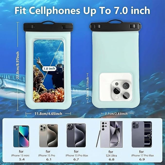Floatable Soap Bubble Waterproof Phone Pouch/Case - Image 3