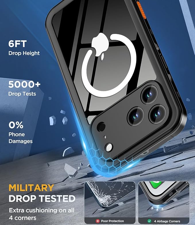 for iPhone 17 Pro Max Case Waterproof, Full Body Underwater Dustproof - Image 3