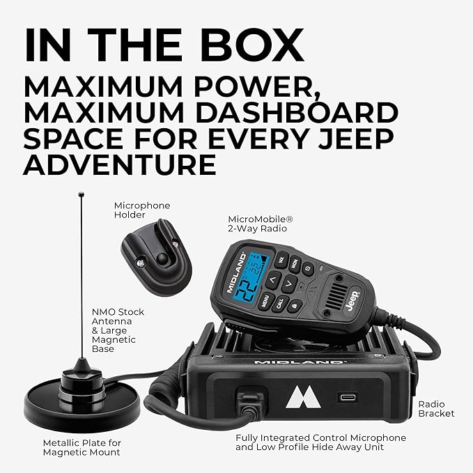Midland MXT575J Jeep MicroMobile GMRS Two Way Radio - Image 6