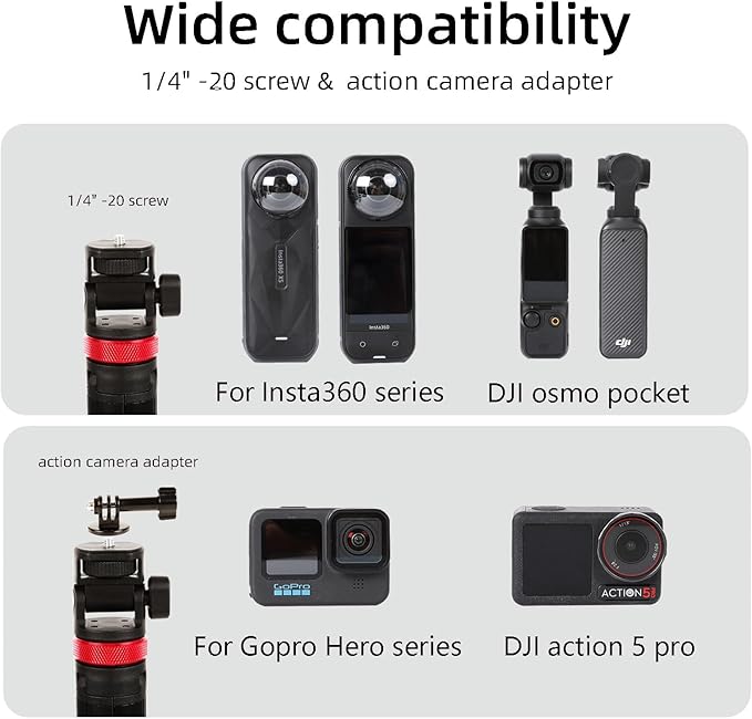 Osmo Action 6/5 pro 81" Extendable Selfie Stick & Tripod - Image 4