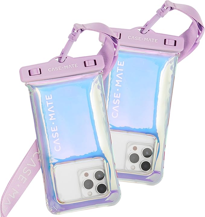 Case-Mate 2 Pack Soap Bubble IP68 Waterproof Phone Pouch by Case-Mate