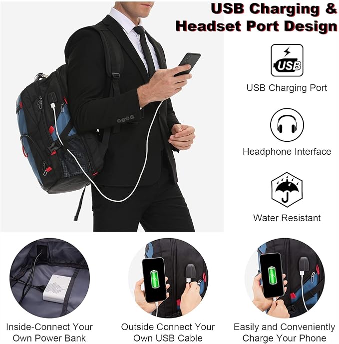 LOVEVOOK Travel Laptop Backpack Waterproof Anti Theft - Image 5