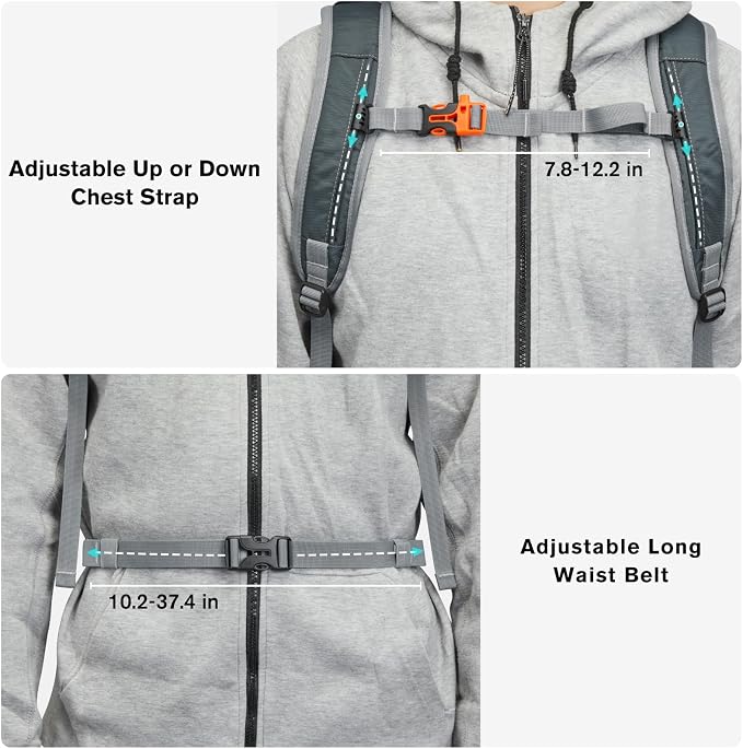 G4Free 30L Lightweight Hiking Backpack - Image 7