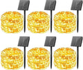 Minetom Solar String Lights for Outside, 6 Packs Total 198Ft 600 LED Outdoor by Minetom