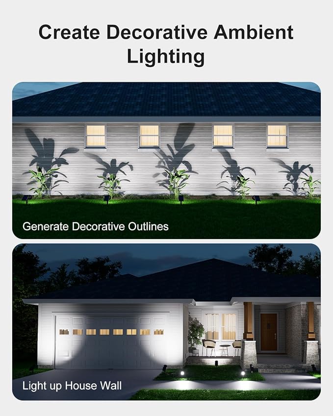 2 Pack Solar Spotlights Outdoor Waterproof - Image 4