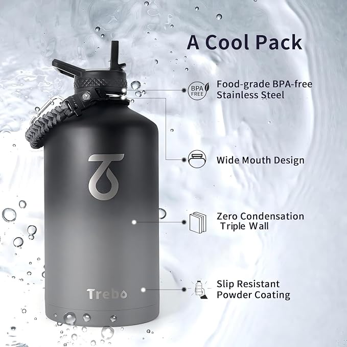 Trebo One Gallon Water Bottle Insulated - Image 5