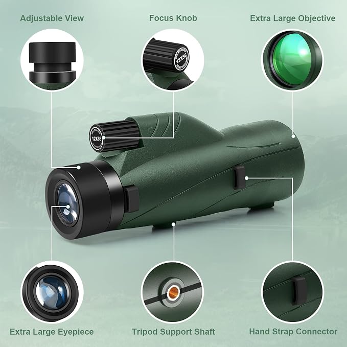 12x56 High Power Monocular Telescope - Image 4
