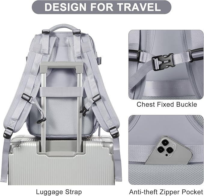 coofay Travel Backpack Carry On Flight Approved - Image 7