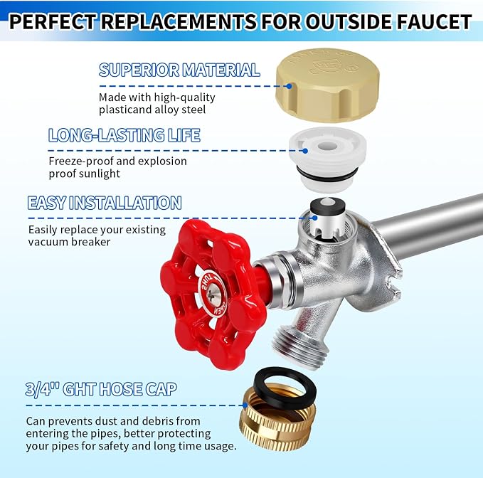 Boltigen Vacuum Breaker Repair Kit, Frost Free Outdoor Faucet ASSE 1019-A - Image 3