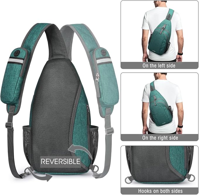 G4Free Sling Bag RFID Blocking Sling Backpack Crossbody Chest Bag Daypack - Image 7