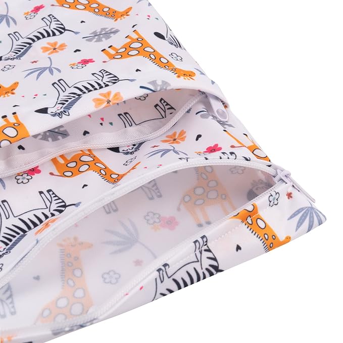 babygoal Wet Dry Bags for Baby Cloth Diapers, Washable Travel Bags, Gym Bag for - Image 6