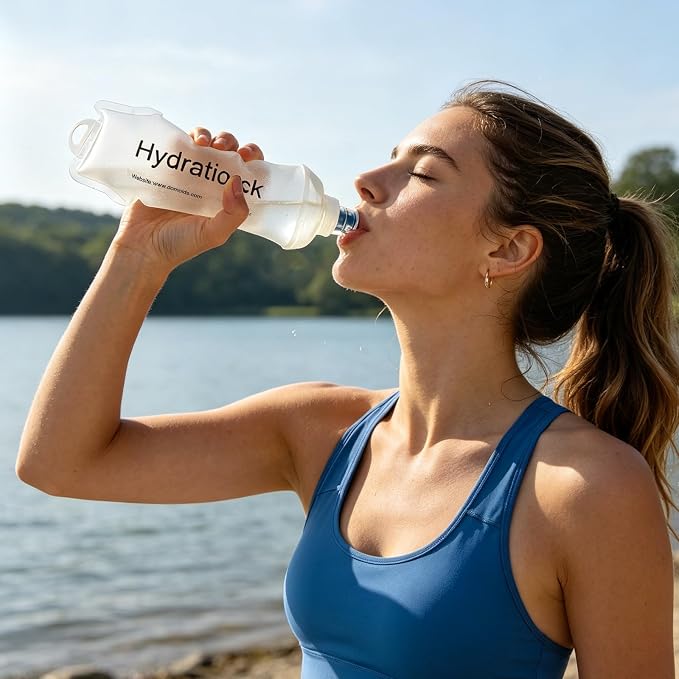 2Pcs 500ml Soft Flask, TPU Collapsible Soft Water Bottle - Image 5