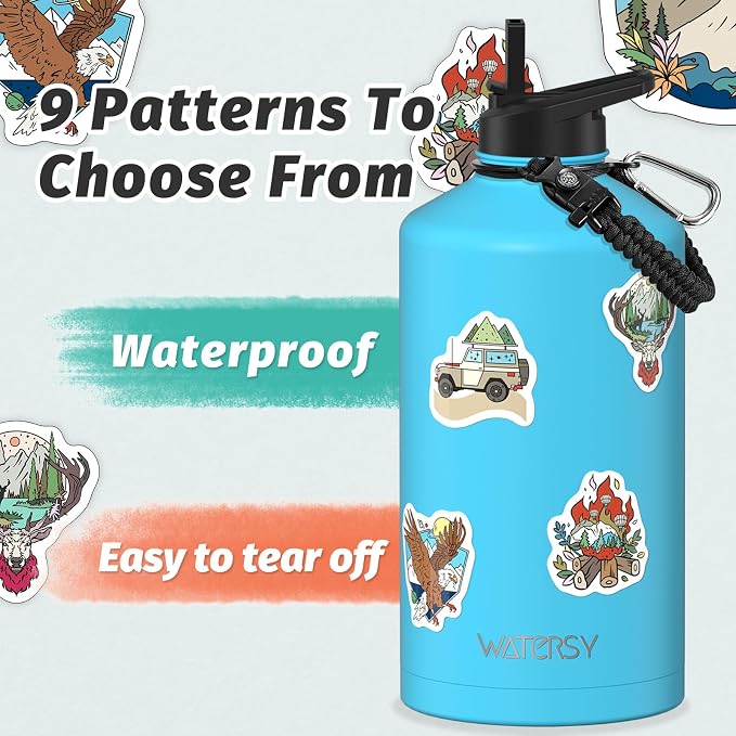 1 Gallon Water Bottle Insulated, BPA Free&Leak Proof, 128oz Stainless Steel - Image 4