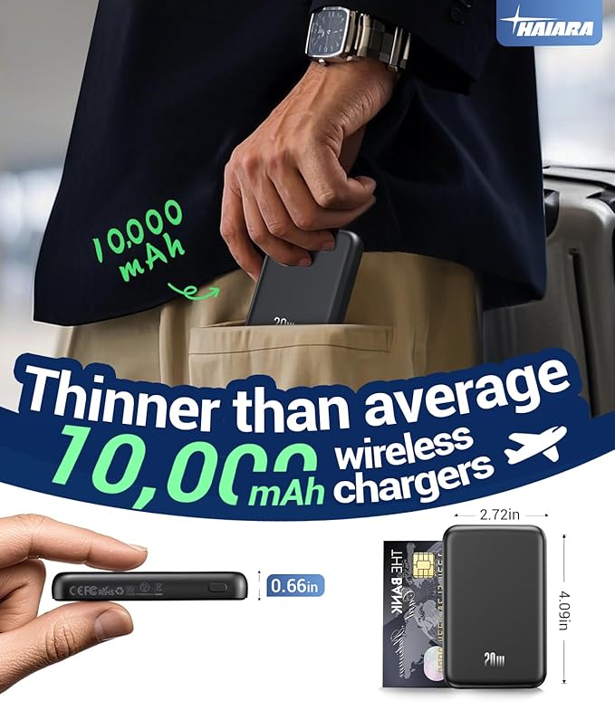 Portable Charger for Magsafe Power Bank - 10000mAh Magnetic Phone Charger - Image 2