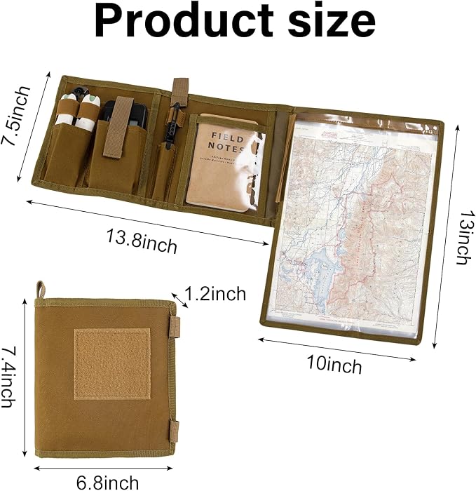 Map Case with Waterproof, 1000D Oxford + Waterproof TPU - Image 2