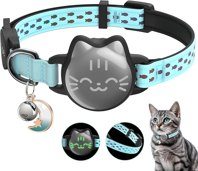 Waterproof Airtag 2nd & 1st Cat Collar, Breakaway Cat Airtag Collar by typecase