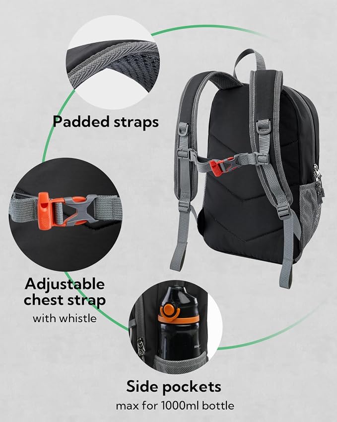 WATERFLY 12L Small Hiking Backpack: Day Pack Lightweight Travel Bag Camping - Image 4