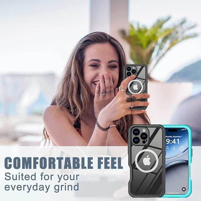 for iPhone 16 Pro Case Waterproof, Full-Body Hard Case Built-in - Image 8