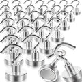 30Pcs Super Strong Magnetic Hooks, 25lbs Magnetic Hook Heavy Duty by MINCIMagnetsManufacturer