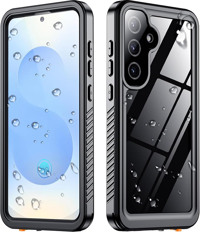 SPIDERCASE Only Designed for Samsung Galaxy S25 Case Waterproof, Built-in Full by SPIDERCASE