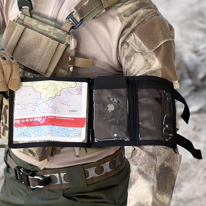 Tactical Arm Sleeve Map Pouch Case Documets Holder Wrist Case Wrist Map Holder - Image 8