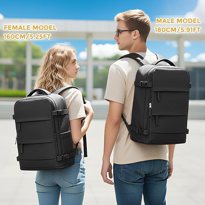 coowoz Travel Backpack For Women Men, Carry On Backpack, Hiking Backpack - Image 3