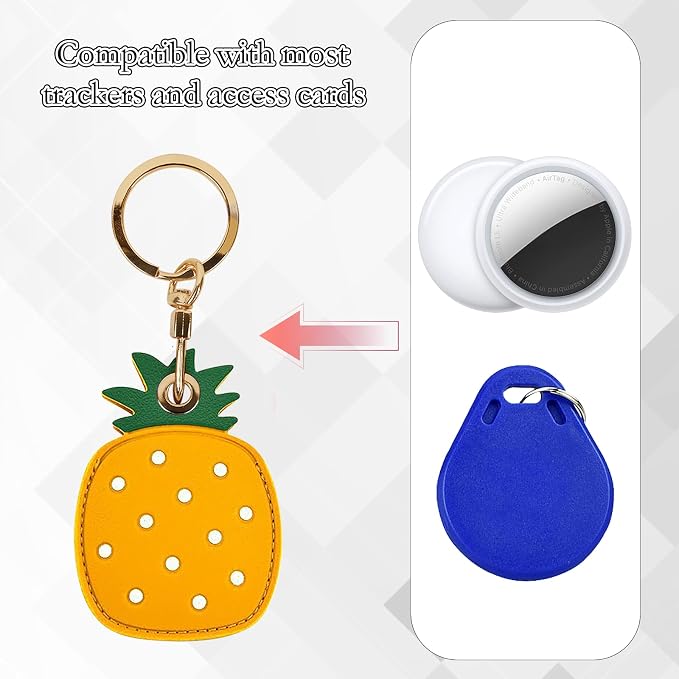Leather Keychain Case Holder Compatible - Image 4