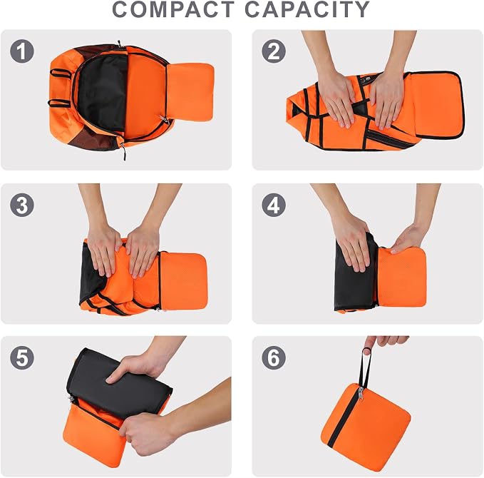 Lightweight Hiking Backpack 18L Packable Foldable Small Daypack Collapsible - Image 8
