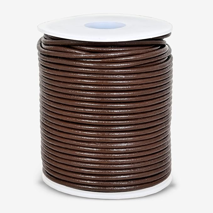 GENIQUE Real/Genuine Round Leather String Cord - Image 2