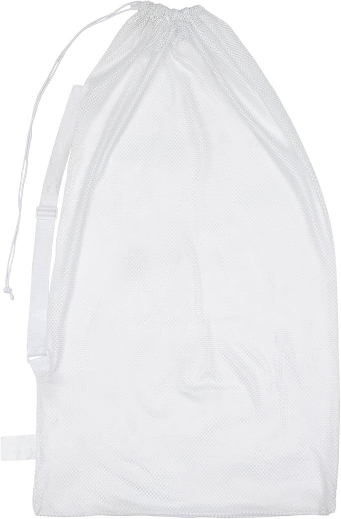 Champion Sports Mesh Equipment Bag – Heavy-Duty Nylon Drawstring Bag - Image 2