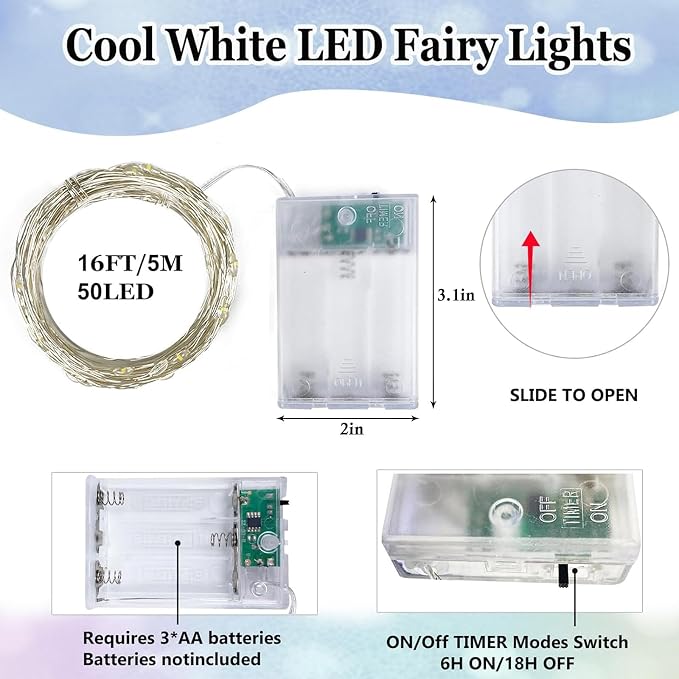 6-Pack Fairy Lights Battery Operated - Image 6