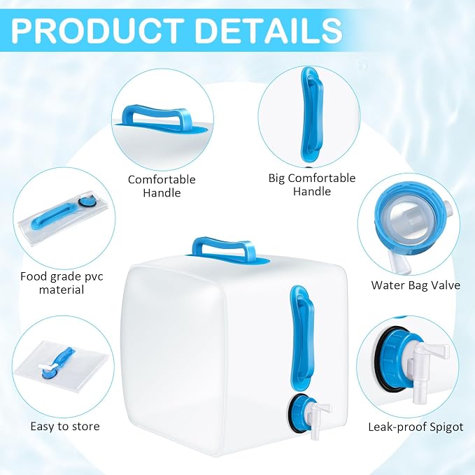 Reallnaive 3 Pack Collapsible Water Container - Image 3