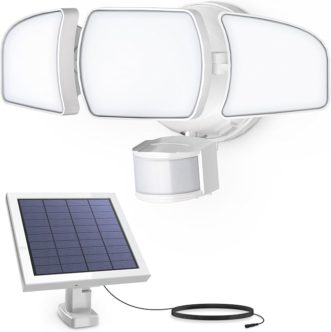 Feit Electric Outdoor LED Triple Head Solar Security Flood Lights by FeitElectricCompany