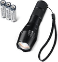 Amazon Basics Handheld LED Flashlight, 200 high Lumen flashlights Adjustable by AmazonBasics