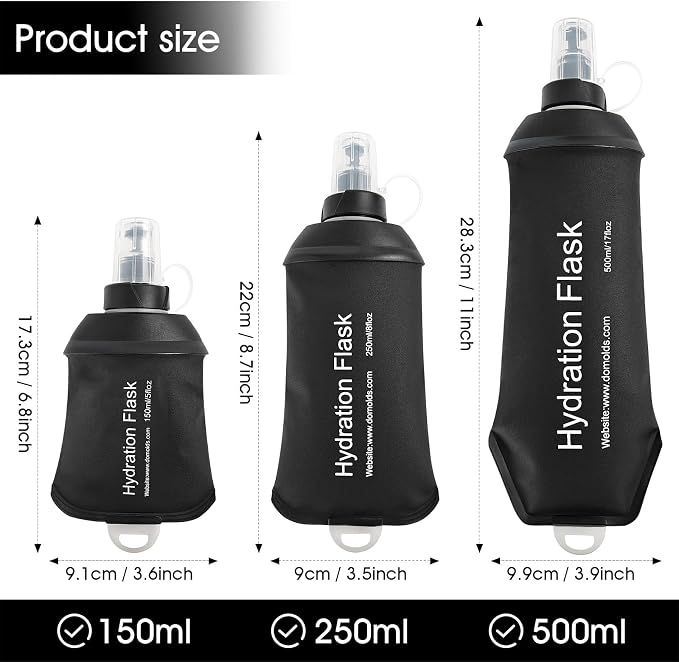 GYGYL Soft Flask, TPU Collapsible Soft Water Bottle - Image 2