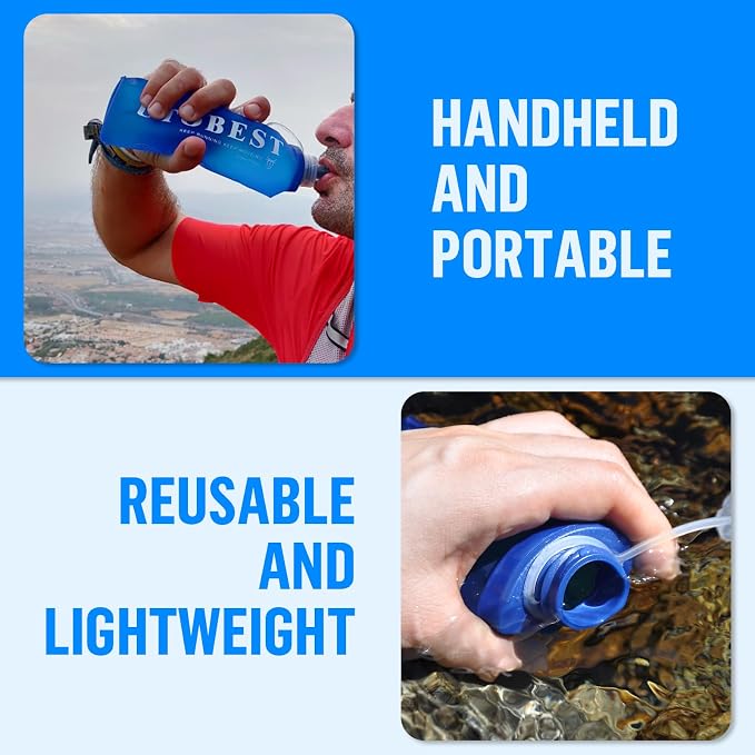 UTOBEST Soft Flask, 2 Pack Soft Flask Running Bottles 500ml, TPU Foldable - Image 8