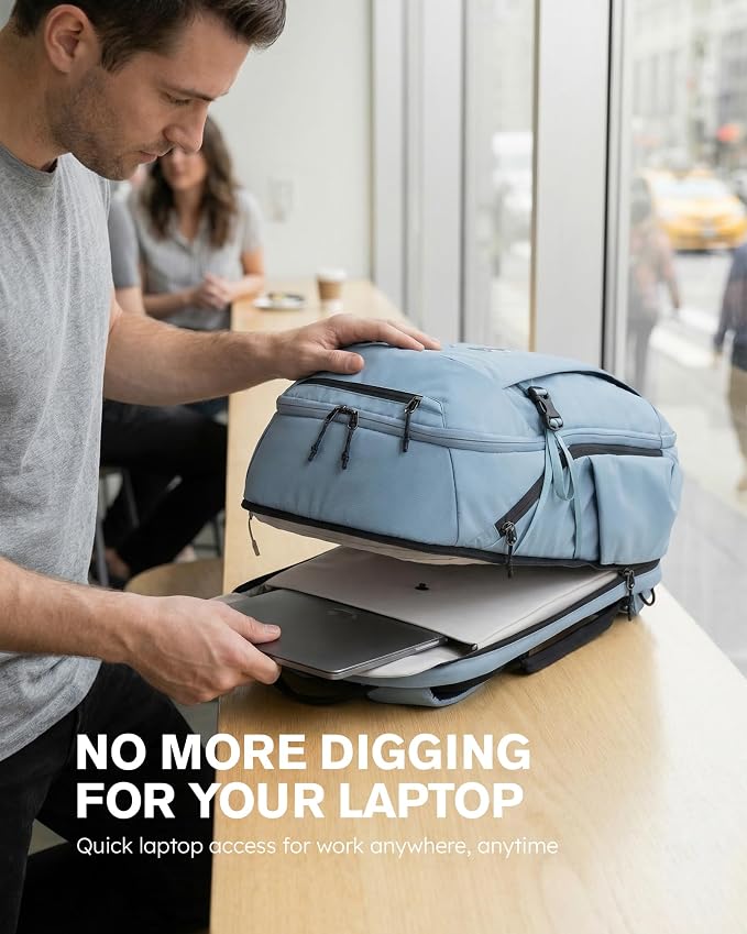 Tolaccea Travel Laptop Backpack 32L, TSA Friendly Flight Approved Computer Work - Image 8