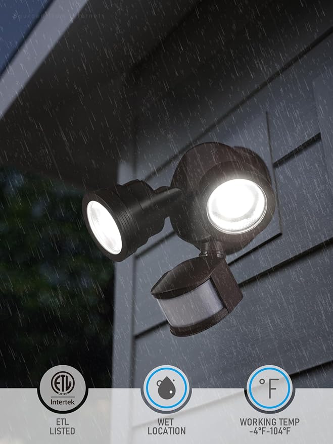 LEONLITE 25W LED Security Light Outdoor Motion Sensor, Motion Flood Lights - Image 7