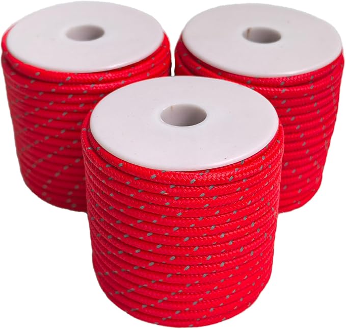 Dyneema Reflective Rope -2mm 400kg Fracture Strain by Unknown