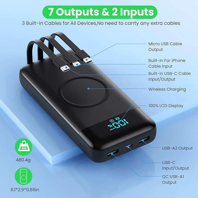 Wireless Portable Charger 40800mAh - Image 5