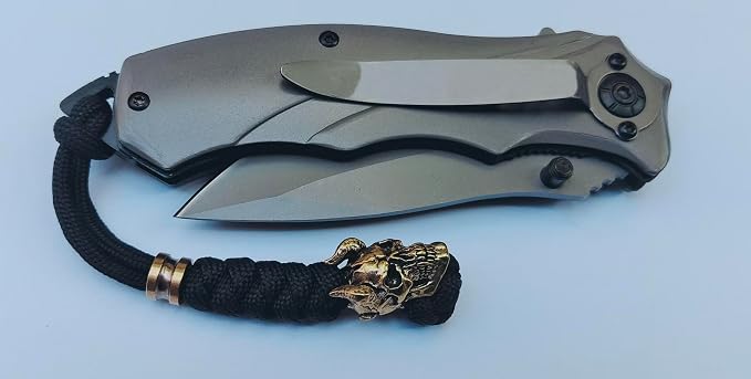 Knife Lanyards with Brass Beads, Paracord Lanyard, Tactical Lanyard - Image 5