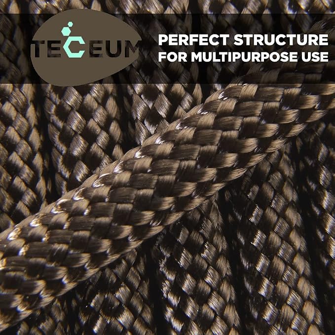 TECEUM 5/32" Paracord Rope 1000 – 1000ft / 200ft / 100ft / 50ft – Tactical - Image 5