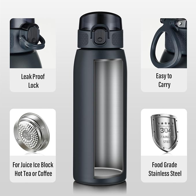 Insulated Water Bottle 18 oz - Image 4