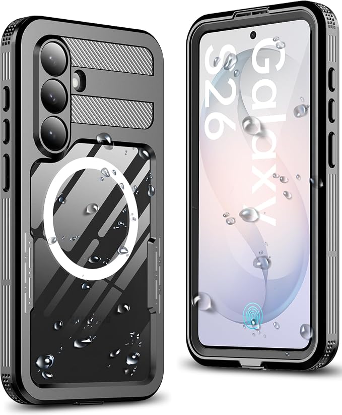 Hllhunkhe for Samsung Galaxy S26 Case, Rugged Full Body Underwater Protective by Hllhunkhe